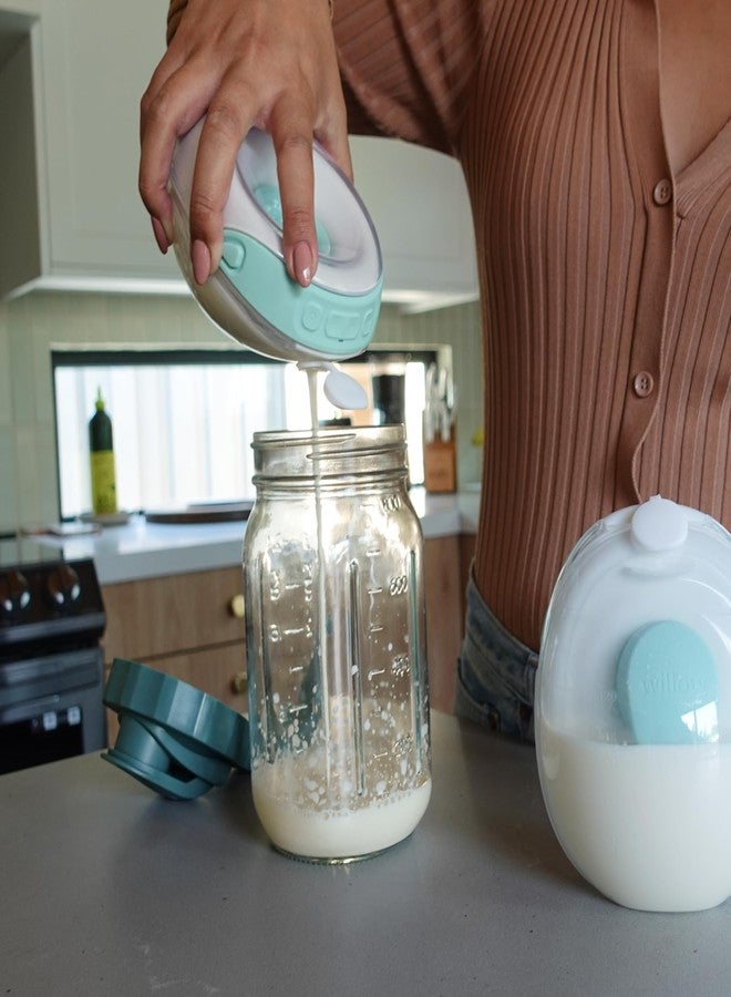 Willow - Glass Breastmilk Pitcher - Dishwasher Safe - 32oz Capacity - Wide Mouth Jar for Easy Transfer & Cleaning - Easy Pour Spout into Bottles or Breast Milk Storage Bags - Breastfeeding Essentials - Image 3